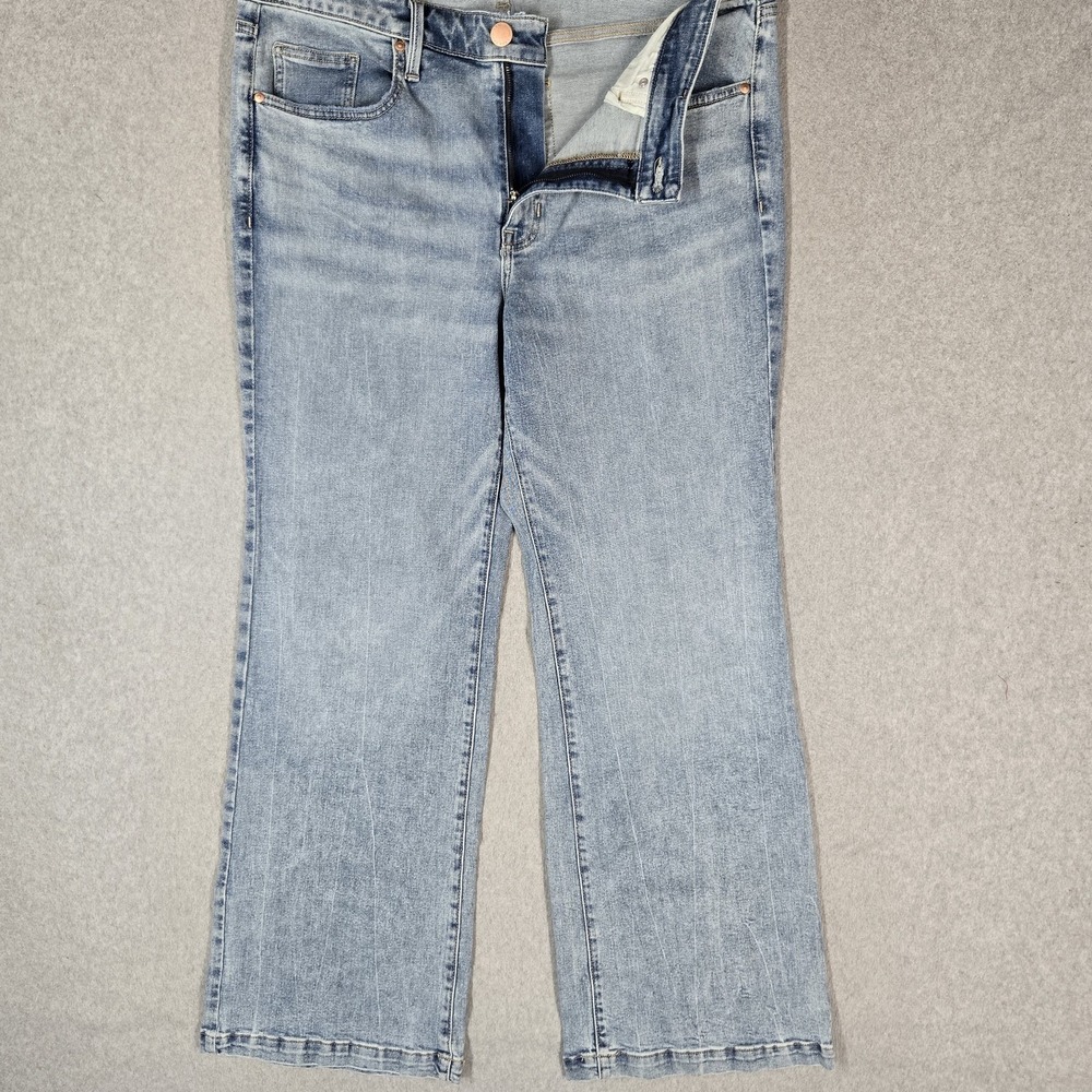 Lane Bryant Women Jeans 18 Light Blue Denim Bootcut Signature Fit 31" Inseam NWT